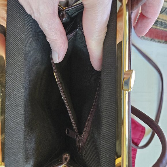 Gianni Bernini cross body bag, brown leather - Picture 7 of 9